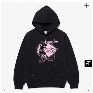 100 Thieves Mew Black Hoodie with Pink Graphic